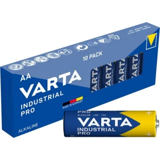 Набор из 10 щелочных батареек Varta Industrial Pro AA.