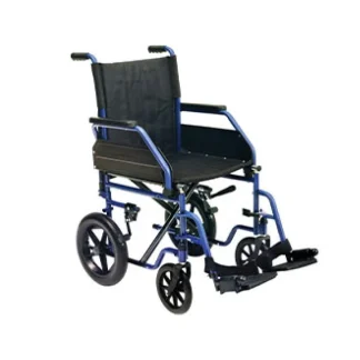 Инвалидная коляска Easy Wheel Transit 17, 43×40 см, синяя, влажная.