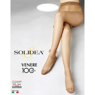 Колготки SOLIDEA Venere 100 темно-синего телесного цвета, размер 2.