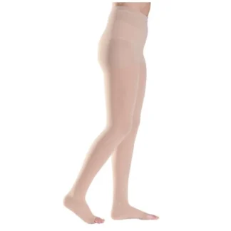 Хлопковые колготки Cotton Evo 162 бежевого цвета, размер Max S, короткие, GloriaMed®, 1 пара.