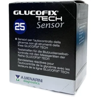 Тест-полоски GLUCOFIX Tech Sensor, 25 штук.