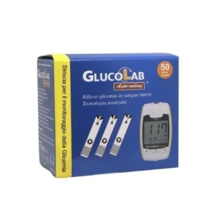 Тест-полоски для определения уровня глюкозы в крови GlucoLab AC, 50 шт.