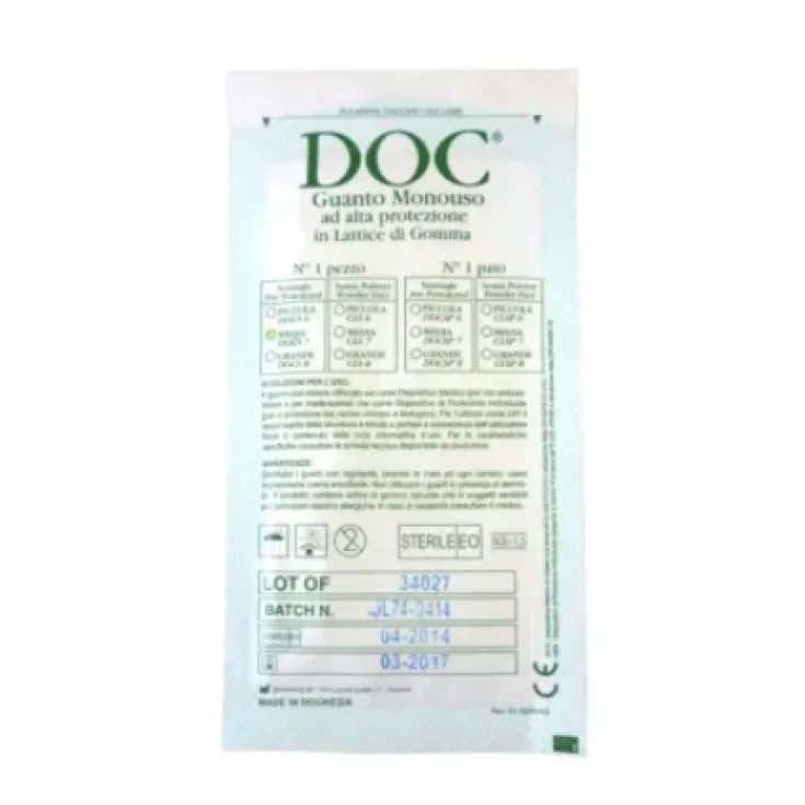 8.5 Латексные хирургические перчатки Doc, 1 пара