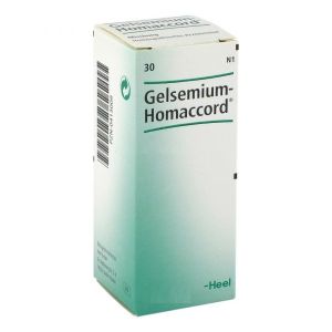 Гомеопатические капли Gelsemium Homaccord для лечения пяток, 30 мл.
