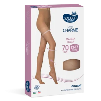 Колготки Charme Line 70D синего цвета, размер 4, Sauber.