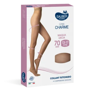 Колготки Charme Line 70D, прозрачные, размер Medium, цвет 2, цвет Sauber.