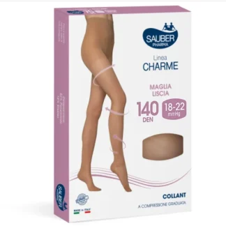 Колготки Charme Line, гладкий трикотаж 140D, бежевые, 1 пара.