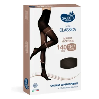 Колготки Sauber Classic Line 140D Super Opaque, черные, размер 5.