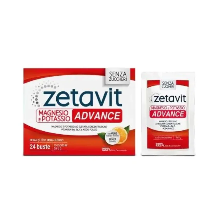 Магний и калий. Zetavit, 24 пакетика.