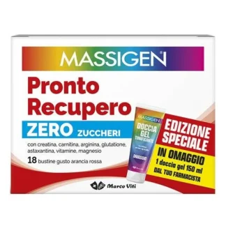 Massigen Zero Sugar Recovery Ready 18 пакетиков + бесплатный гель для душа