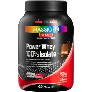 Power Whey 100% изолят шоколада Massigen Sport 750г