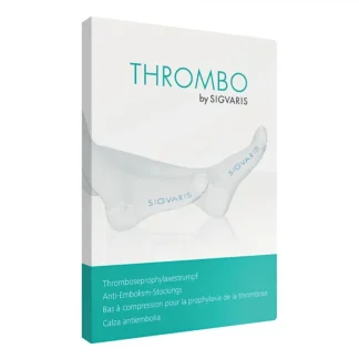 Колготки Thrombo Hold-ups, размер M, короткие, с открытым носком, белые, Sigvaris