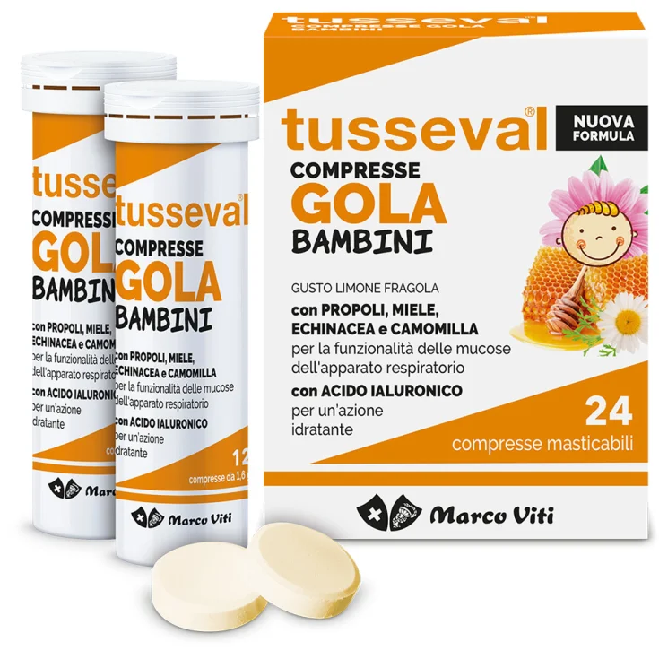Tusseval Throat Children Marco Viti 24 Tablets