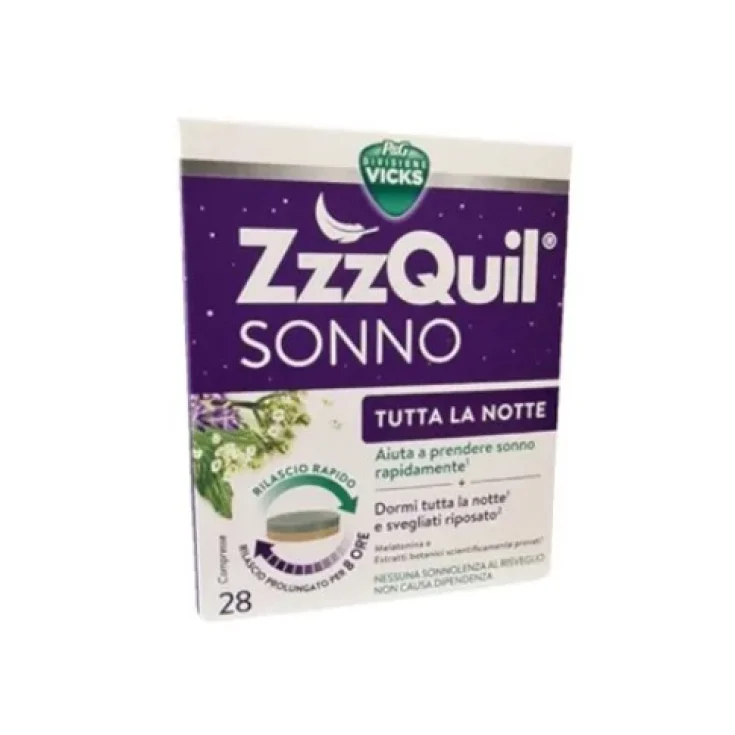 Zzzquil Sleep All Night Vicks 28 таблеток