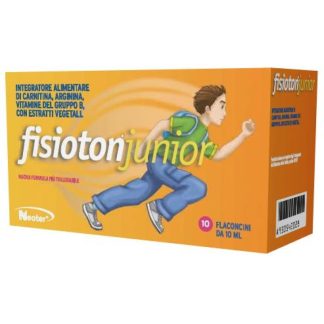 Fisioton Junior Integratore per bambini con vitamine e L-carnitina ,10 flaconi da 10ml
