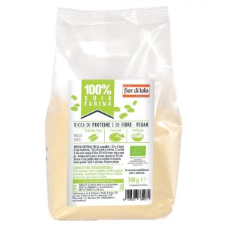 Fiori Di Loto - Farina Integrale Di Soia Tostata Bio 500g