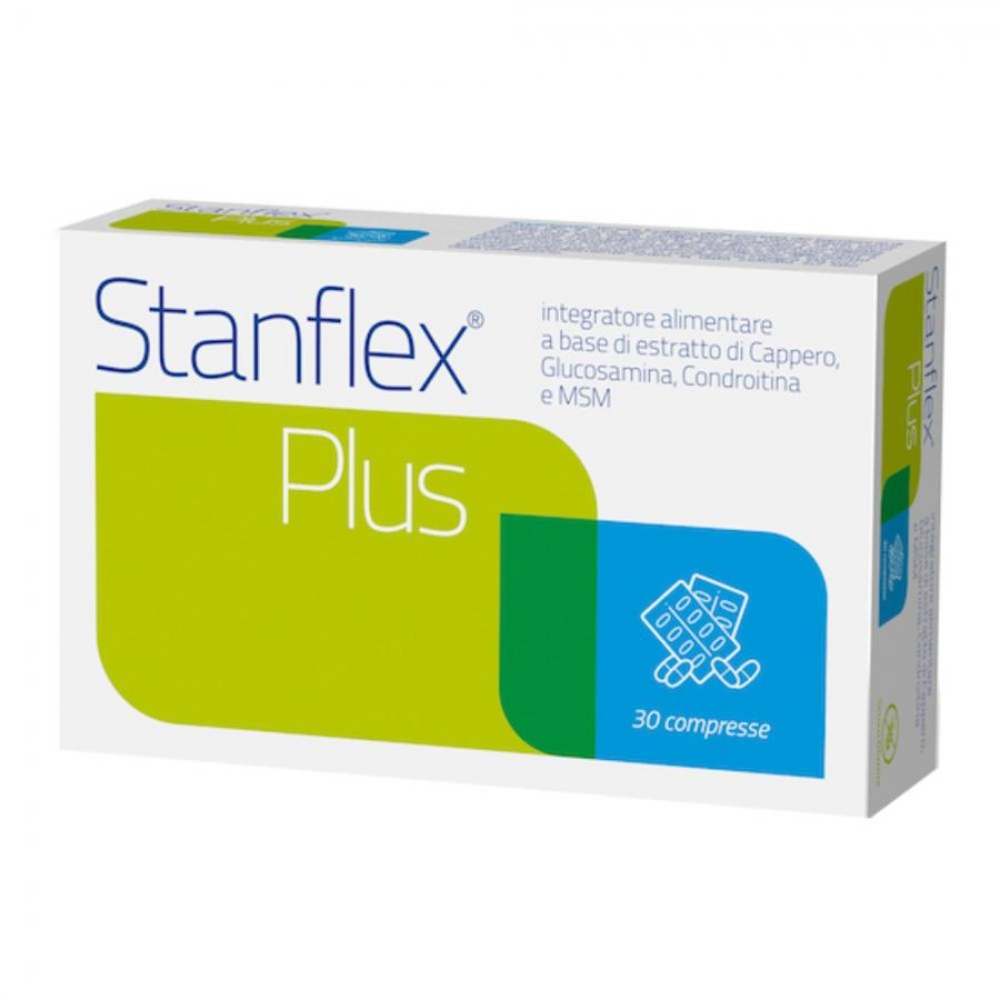 Euronational Stanflex Plus Integratore per Cartilagini e Articolazioni, 30 Compresse
