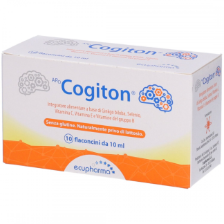 ARD Cogiton Integratore Alimentare, Memoria e Funzioni Cognitive, Ginkgo Biloba, Coenzima Q10, 1 Flaconcino Giornaliero