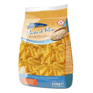 Piaceri Mediterranei Pasta di Riso Fusilli 250g - Pasta Senza Glutine