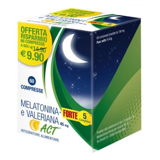 Melatonina+Forte 5 Complex e Valeriana, 60 Compresse