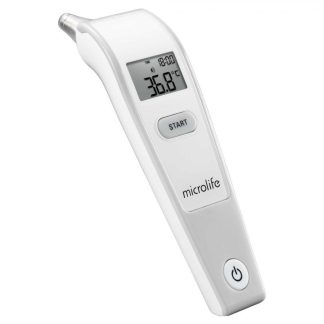 Microlife Ear Termometro Auricolare a Infrarossi, Microlife, Termometro Auricolare Digitale, 1 Pezzo, Termometro Febbre