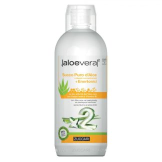 Zuccari, AloeVera2 Succo Puro D'Aloe + Enertonici, 1 litro