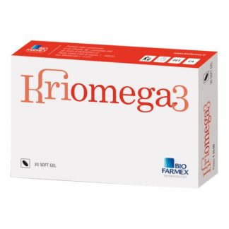 KRIOMEGA 3 30 capsule softgel – Integratore Omega-3 EPA DHA per cuore e cervello
