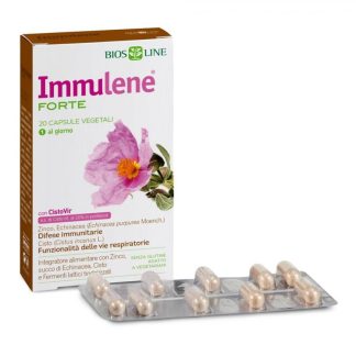 Immulene Forte 20 Capsule - Integratore con Zinco, Echinacea e Cisto