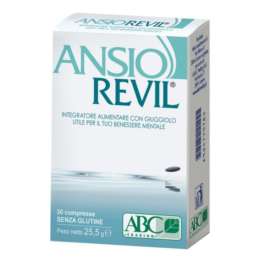 AnsioRevil 30 Compresse Senza Glutine - Integratore per il Relax e il Benessere Mentale