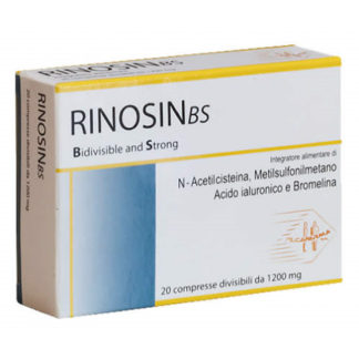 Filca Farma RinosinBS 20 Compresse da 1.2 g – Decongestionante Nasale e Fluidificante del Muco