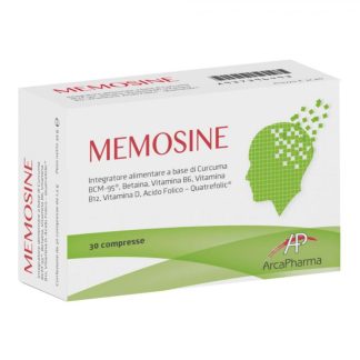 Memosine Integratore Curcuma BCM-95, Vitamine B6 B12 D, 30 Compresse