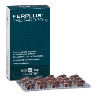 Ferplus Tre-Tard 30mg 30 Compresse - Integratore di Ferro a Rilascio Graduale
