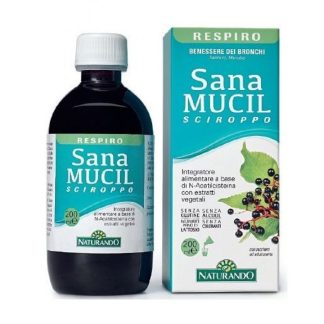 Naturando Sanamucil Sciroppo 200 ml - Fluidificante Bronchiale Naturale per Bambini e Adulti