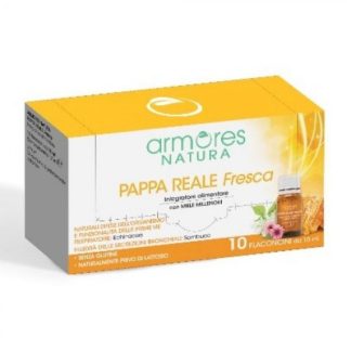 Armores Natura Pappa Reale Fresca 10 Flaconcini – Integratore con Miele, Sambuco, Echinacea