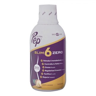 Ultra Pep Slim 6 Zero Ananas 500ml - Integratore per la Perdita di Peso