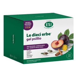 Esi Le Dieci Erbe Gel Psillio, 30 bustine