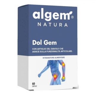 Algem Natura Dol Gem, Algem, Integratore Alimentare, 60 Capsule, Articolazioni e Benessere