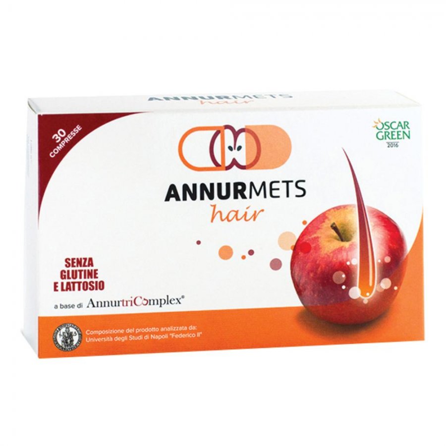 Annurmets Hair 30 Capsule - Integratore per Capelli Sani e Forti