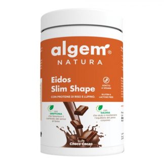 Algem Natura Eidos Slim Shape Integratore Alimentare Gusto Choco Cacao 400g - Proteine Vegetali e Estratti Naturali per il Controllo del Peso