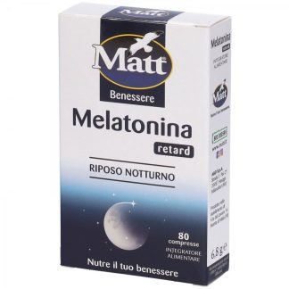 Matt Benessere Melatonina Retard, 80 Compresse