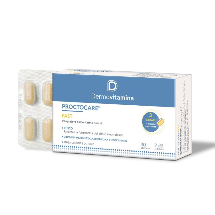 Dermovitamina, Proctocare Fast, 30 Compresse
