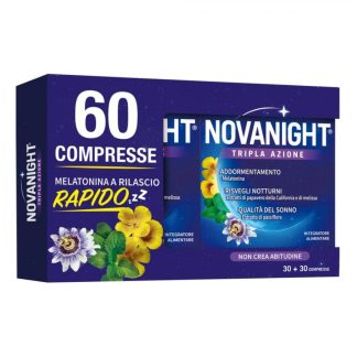 Novanight Tripla Azione Rilascio Rapido - 30+30 Compresse per un Sonno di Qualità