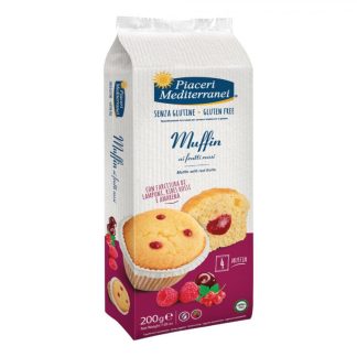 Piaceri Mediterranei Muffin ai Frutti Rossi 200g - Merenda Senza Glutine
