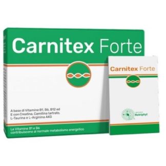 Carnitex Forte Energetico Integratore con Carnitina, Creatina e Vitamine,14 Bustine