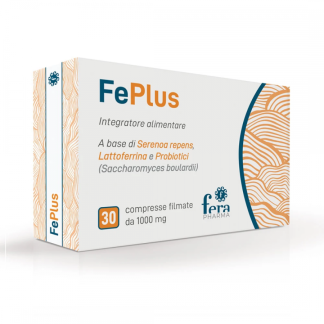 FePlus, Integratore Probiotici Prostata e Vie Urinarie, 30 Compresse