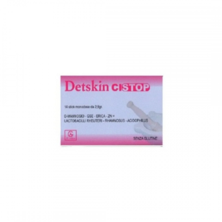 Detskin Cistop, Integratore Genito-Urinario in Stick Monodose, 14 Stick, Senza Glutine