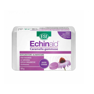 ESI Echinaid Caramelle Gommose 50g, Echinacea e Vitamina C, Rinforzo Immunitario, Gusto Ciliegia, Senza Glutine