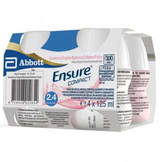 Abbott, Ensure Compact Fragola, 4 x 125 ml