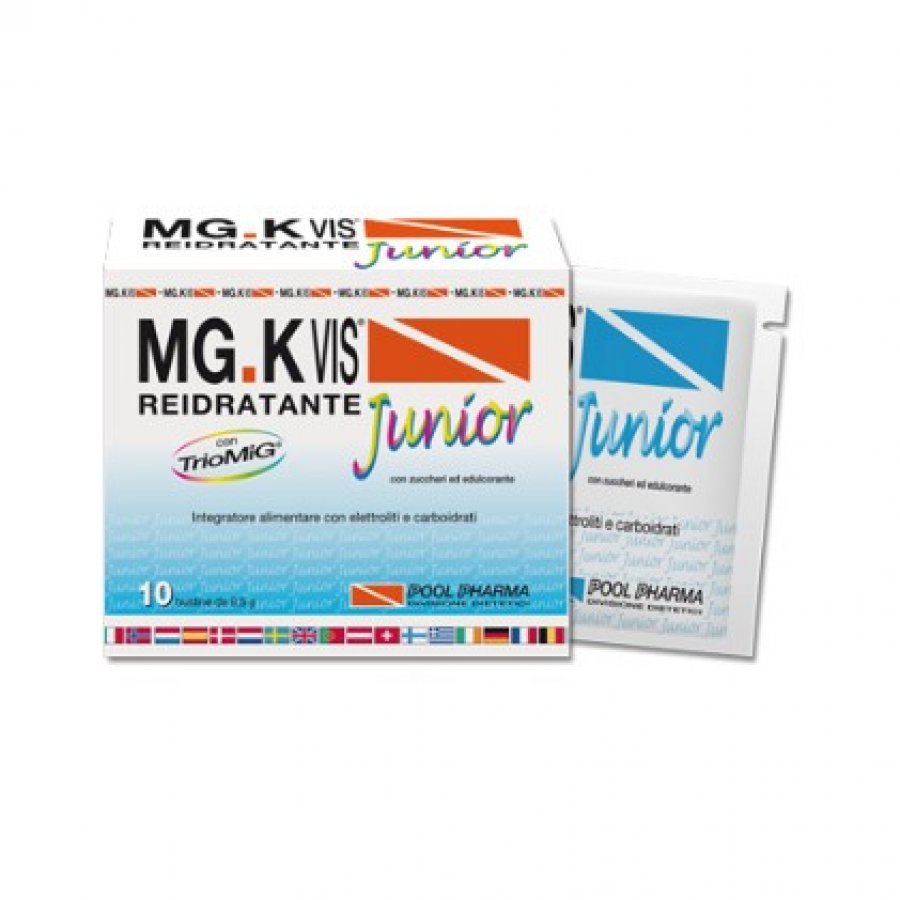 Mgk Vis Junior Arancia 10 Bustine - Integratore alimentare per bambini