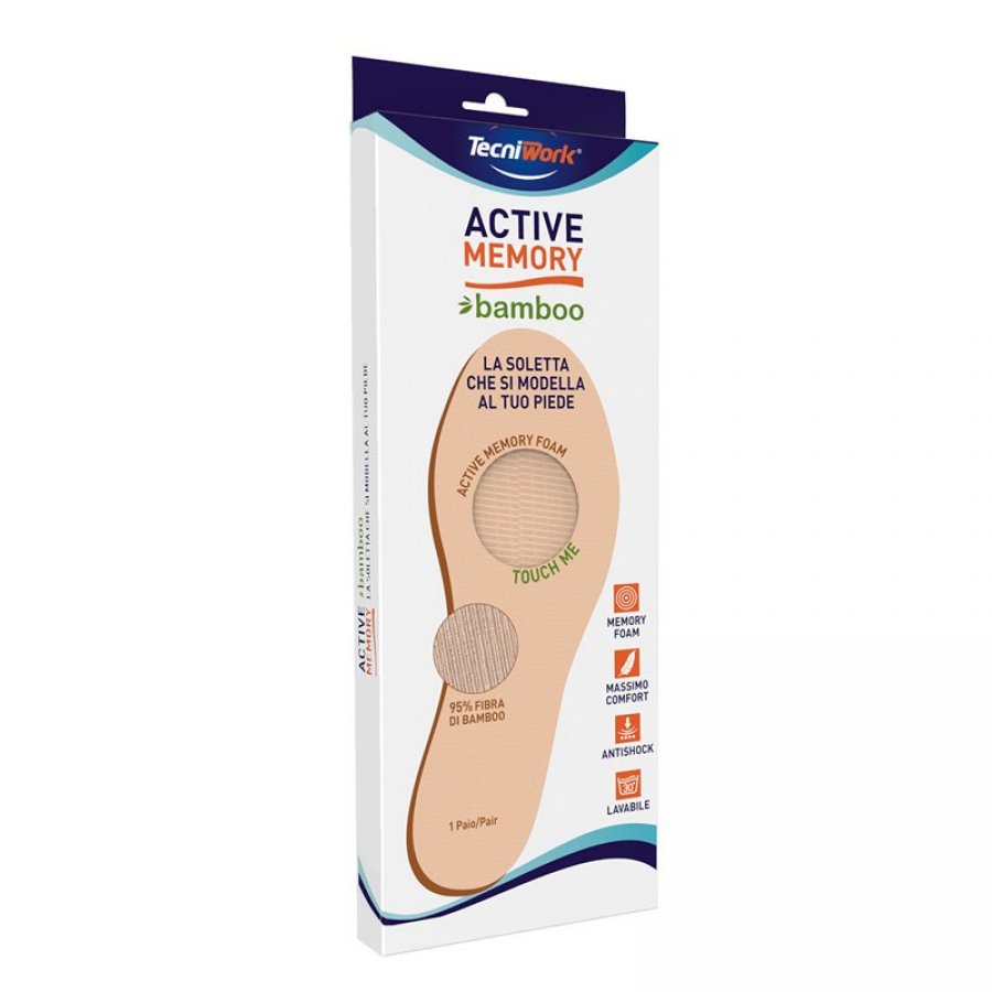 ACTIVE Memory Soletta Bamboo 38 - Comfort Naturale per Piedi Felici